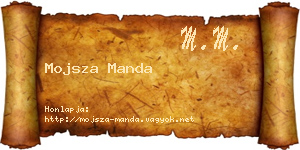 Mojsza Manda névjegykártya
